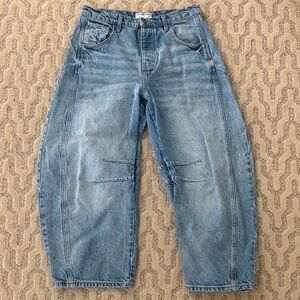 Free People Size 29 Good Luck Barrel Jeans